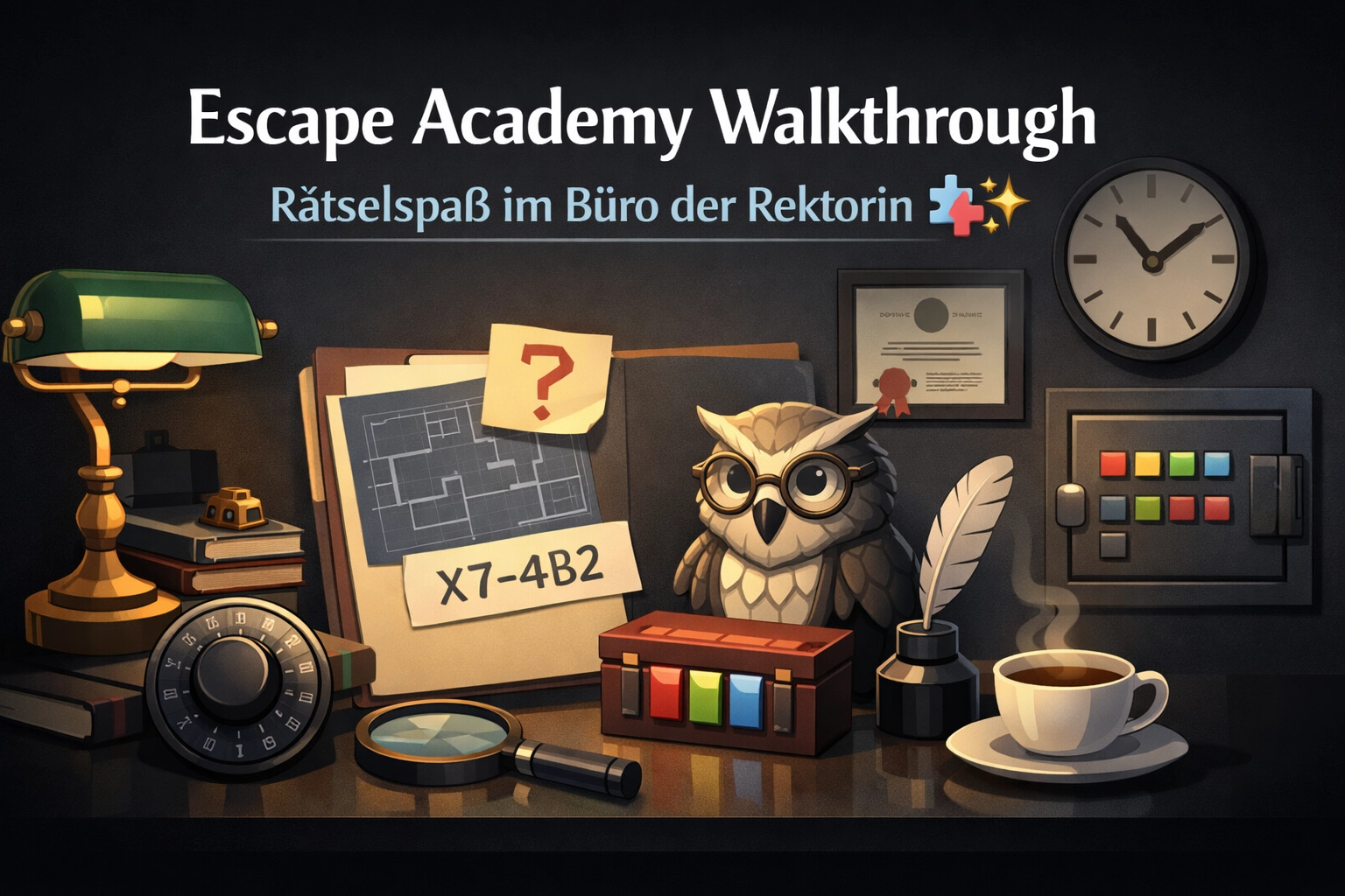 Escape Academy Walkthrough: Rätselspaß im Büro der Rektorin 🧩✨