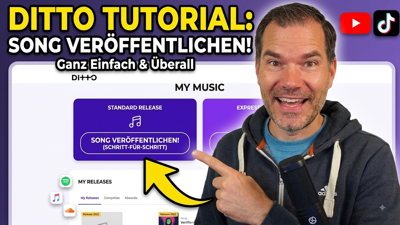 Deinen Song auf Spotify & TikTok bringen: Ditto Music Schritt für Schritt erklärt